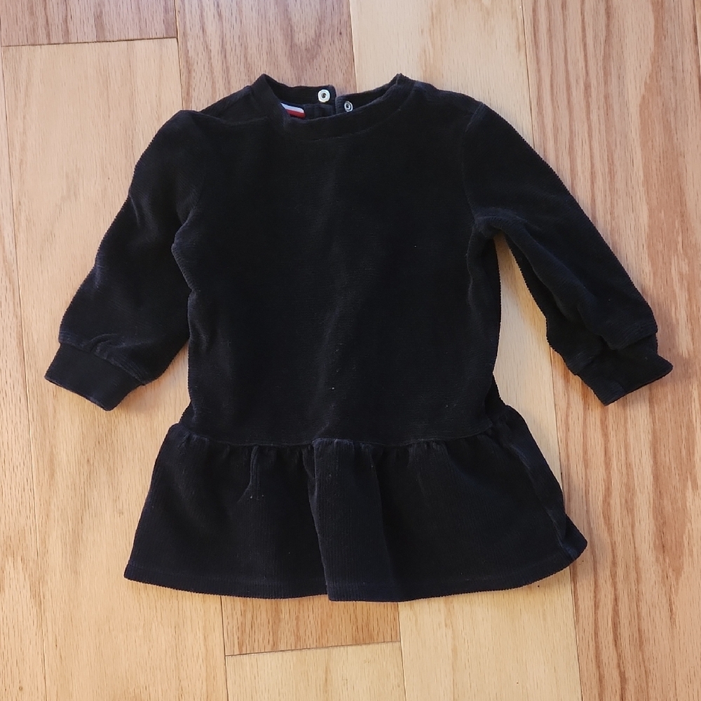Tommy Hilfiger Black Kids Casual Dress 12 Month